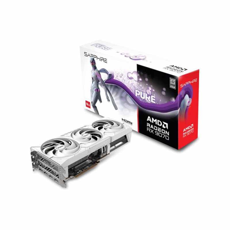 کارت گرافیک سافایر مدل PURE AMD Radeon RX 9070 OC Edition 16GB