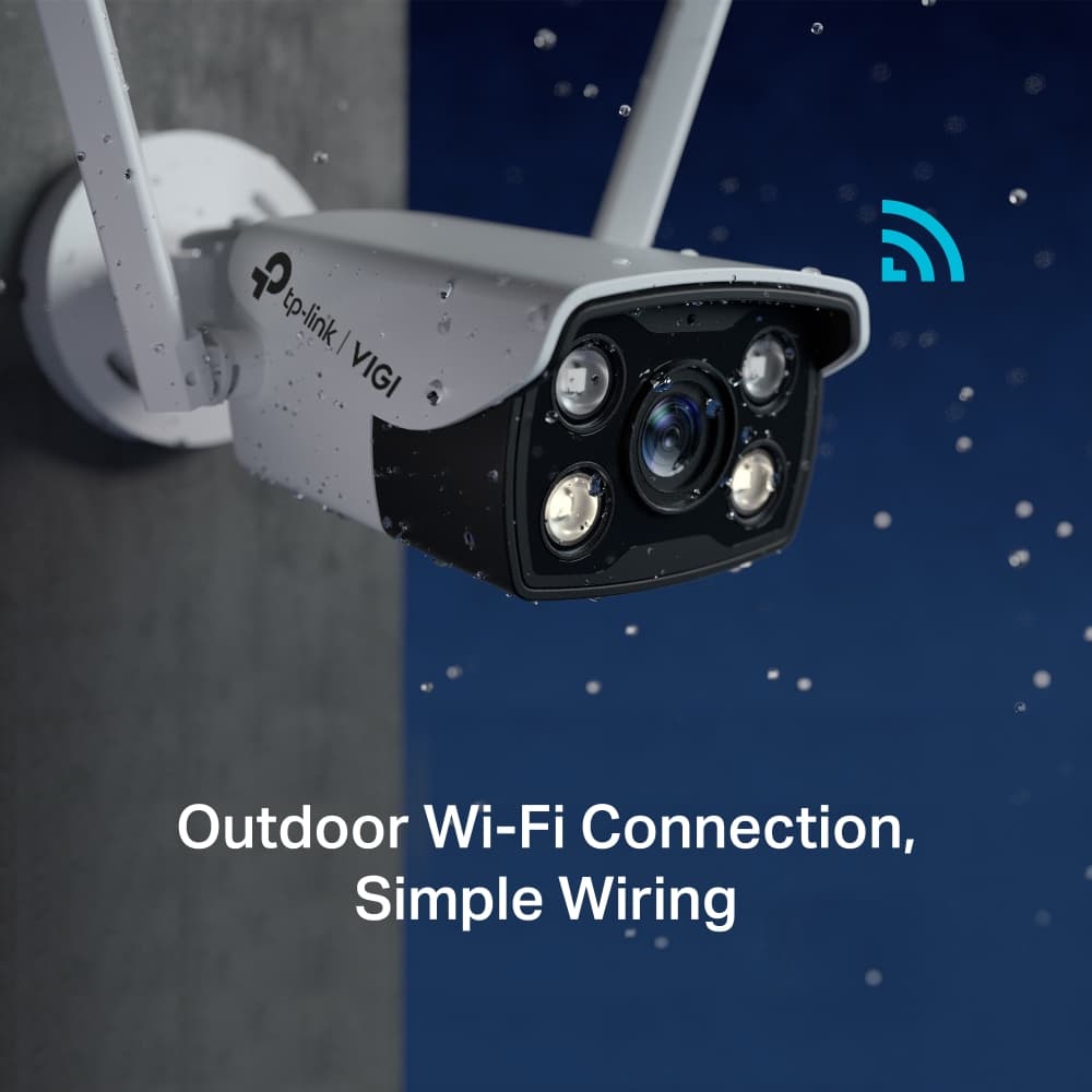TPLINK VIGI C340 4MP Outdoor Full-Color Wi-Fi Bullet Network Camera — تصویر ۳