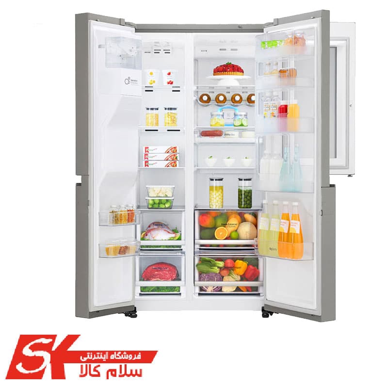 یخچال ساید بای ساید اینستاویو ال جی مدل X257 | GR-X257CSAV — تصویر ۲