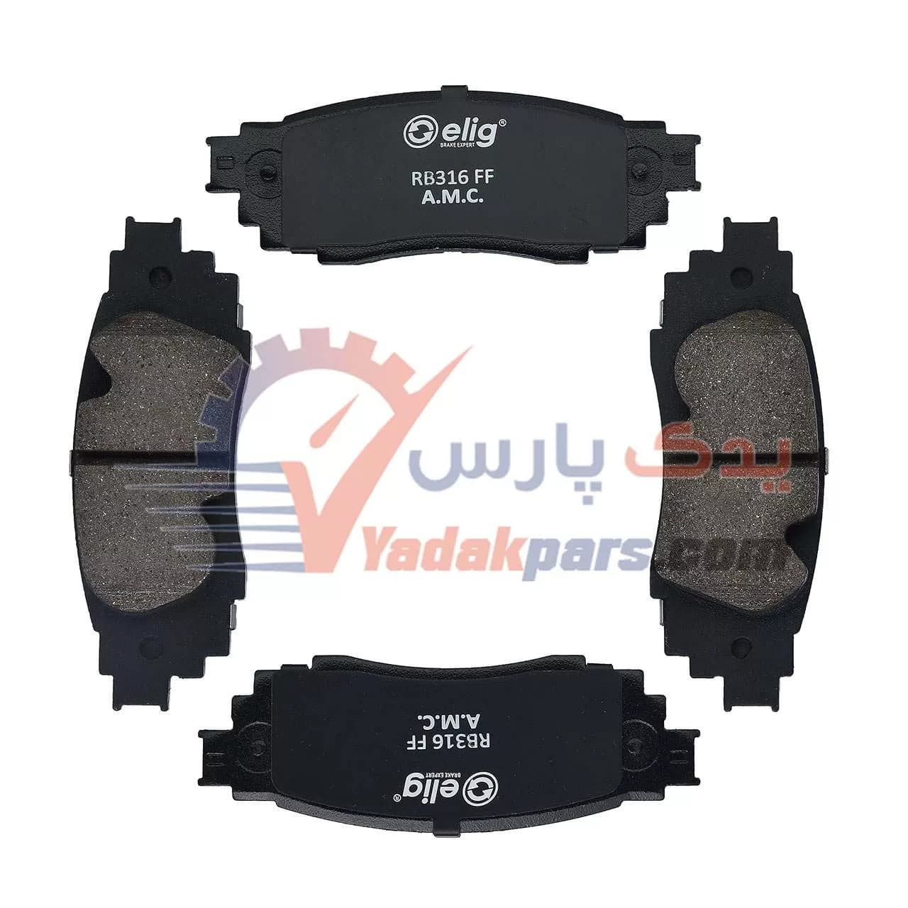 لنت عقب تویوتا chr و لکسوس rx200 t الیگ سرامیک — تصویر ۴