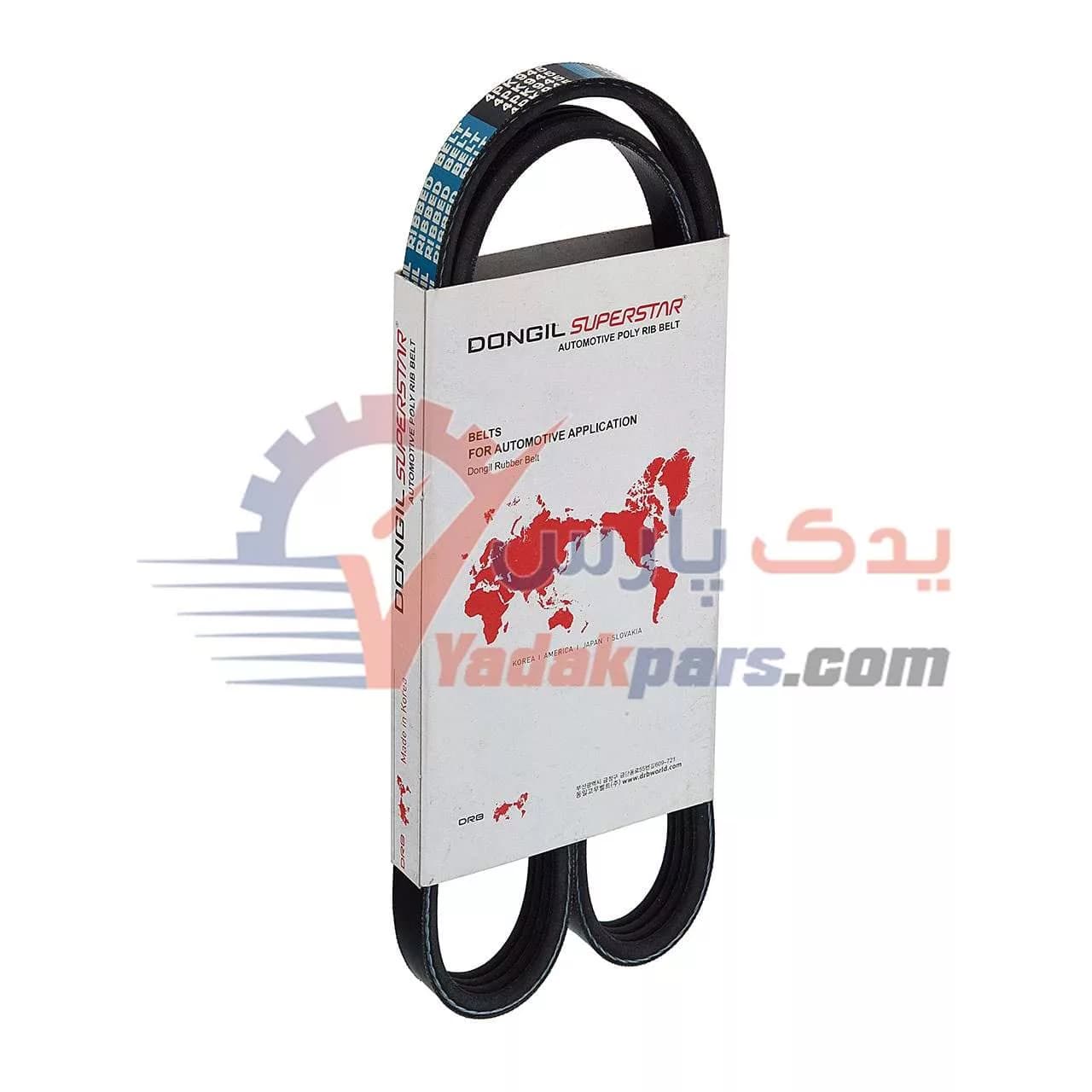 تسمه کولر پراید یورو4 دانگیل کره (4PK 945) مشترک با تیبا، کوئیک، ساینا، سهند و اطلس — تصویر ۲