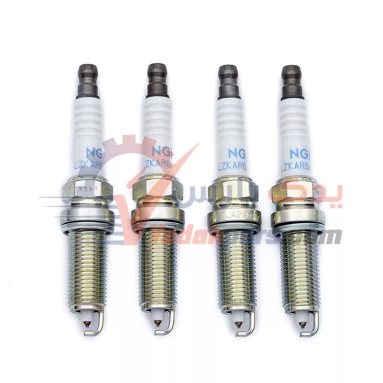 شمع پلاتینیوم لیزر انجیکا آچار14 یورو 4 NGK ژاپن (بسته۴عددی) — تصویر ۵