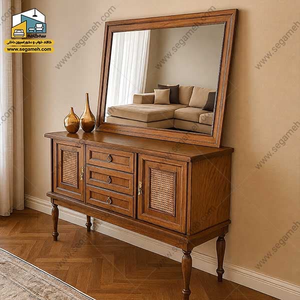 آینه کنسول حصیری ZP35