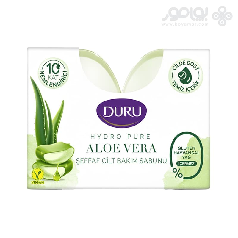 صابون دورو مدل HYDRO PURE رایحه آلوئه ورا بسته 2 عددی — تصویر ۲