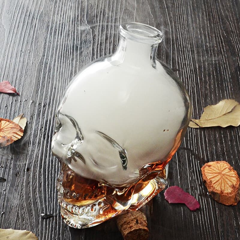 بطری شیشه ای طرح جمجمه کد128 — تصویر ۳