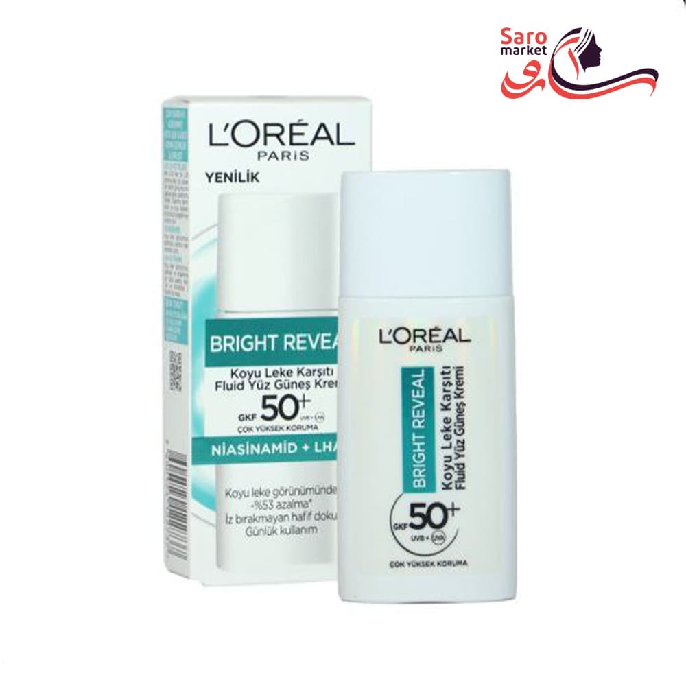 ضدآفتاب لورآل مدل BRIGHT REVEAL حاوی نیاسینامید و ضدلک و ضدجوش حجم 50 میل