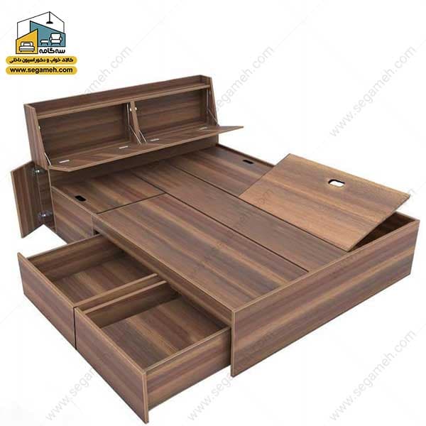 تخت خواب دو نفره کد BDP68 — تصویر ۳