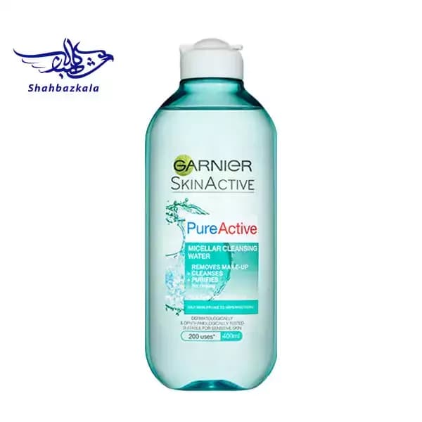 میسلار واتر پوست چرب گارنیر مدل Pure Active حجم ۴۰۰ml