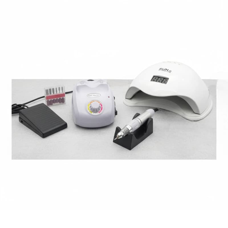 پک استارتر ناخن | سوهان برقی نیل مستر603 + UV/LED — تصویر ۲