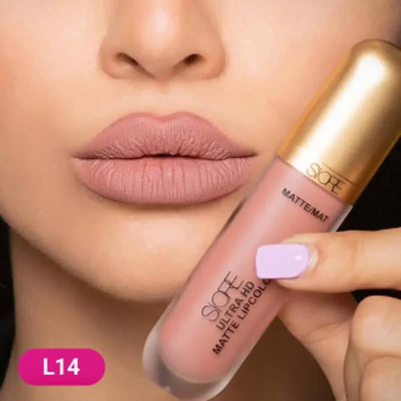 رژ لب مایع مات سیوره | مدل Siore Ultra HD | شماره L14 — تصویر ۲