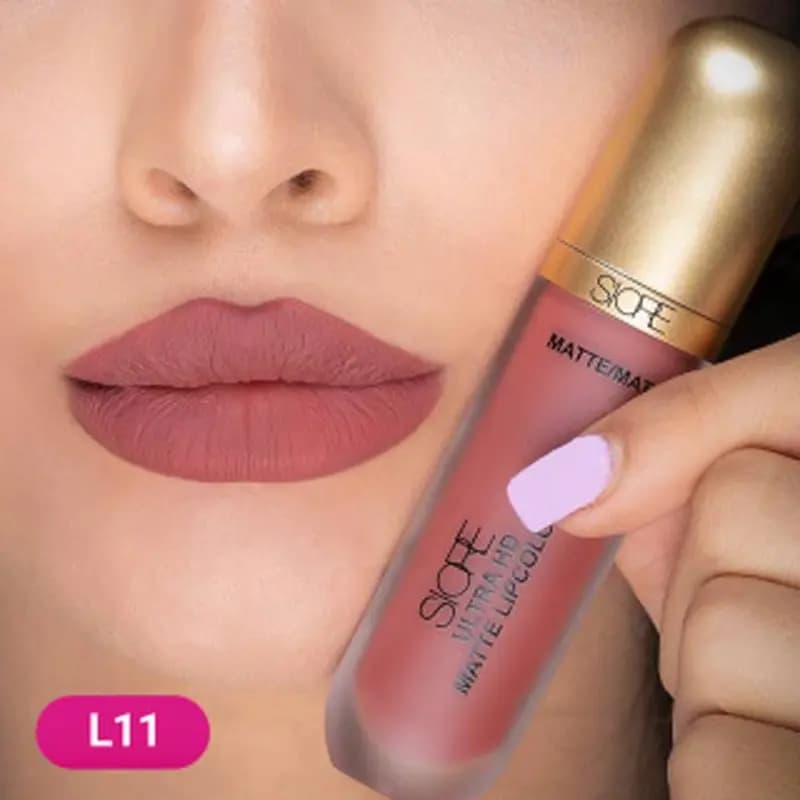 رژ لب مایع مات سیوره | مدل Siore Ultra HD | شماره L11 — تصویر ۲
