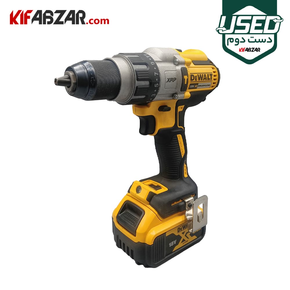 دریل پیچ گوشتی چکشی شارژی 18 ولت دیوالت مدل DCD996-B5 دست دوم — تصویر ۴