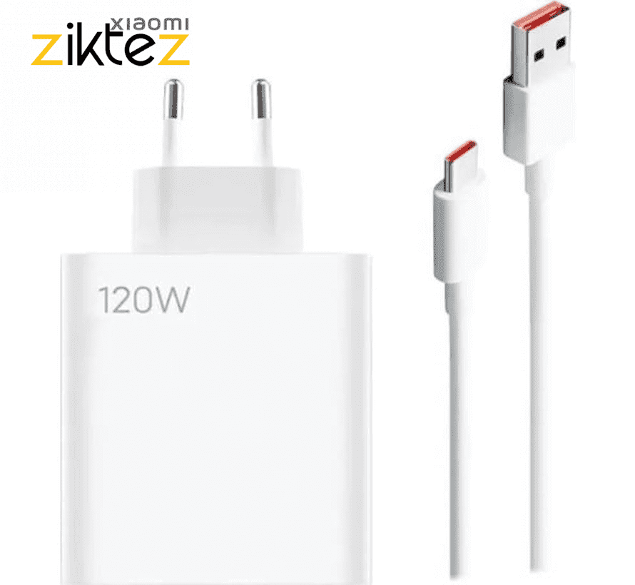 شارژر 120 وات شیائومی همراه کابل اورجینال Xiaomi 120W Turbo Fast Charger Original