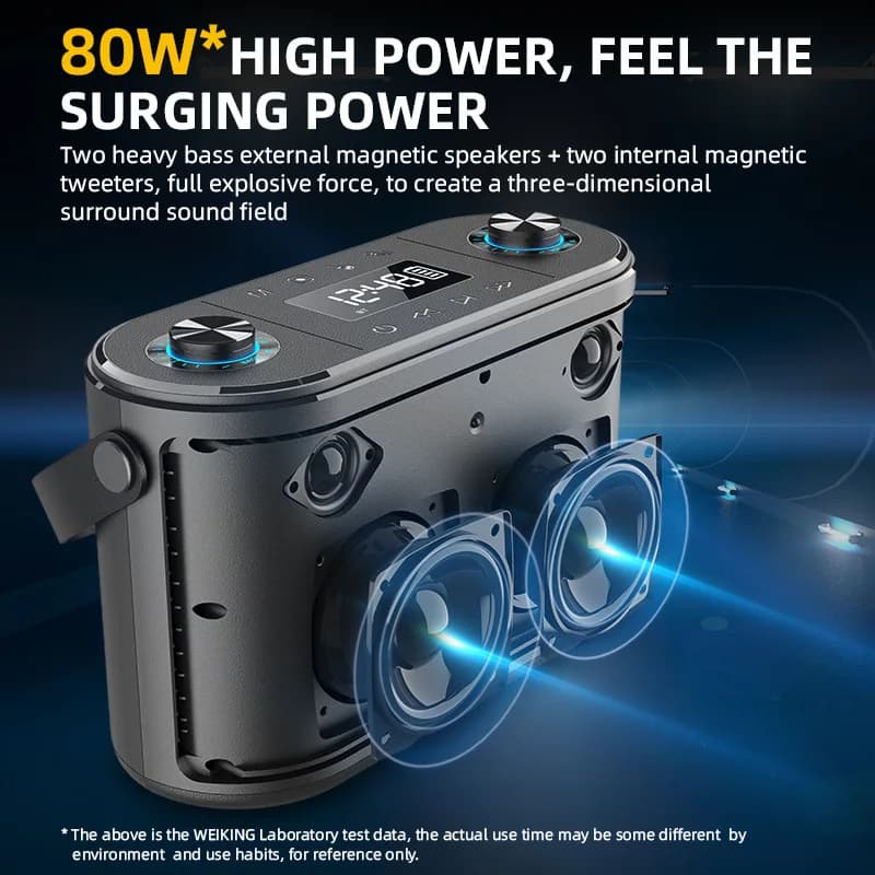 اسپیکر بلوتوثی دبلیو کینگ SPEAKER W-KING H10S (اورجینال ارسال فوری) — تصویر ۴