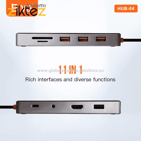 هاب 11 پورت Type-C 11 in 1 Docking Station (اورجینال پلمپ با گارانتی ارسال فوری)
