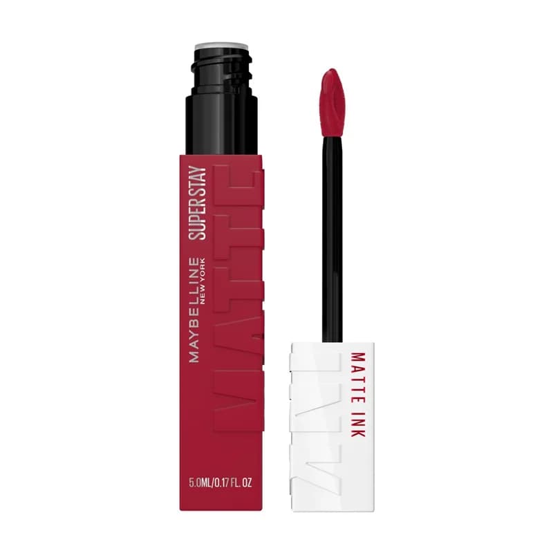 رژ لب مایع مات میبلین مدل سوپر استی رنگ Ruler شماره 80 Maybelline SuperStay Matte Ruler I