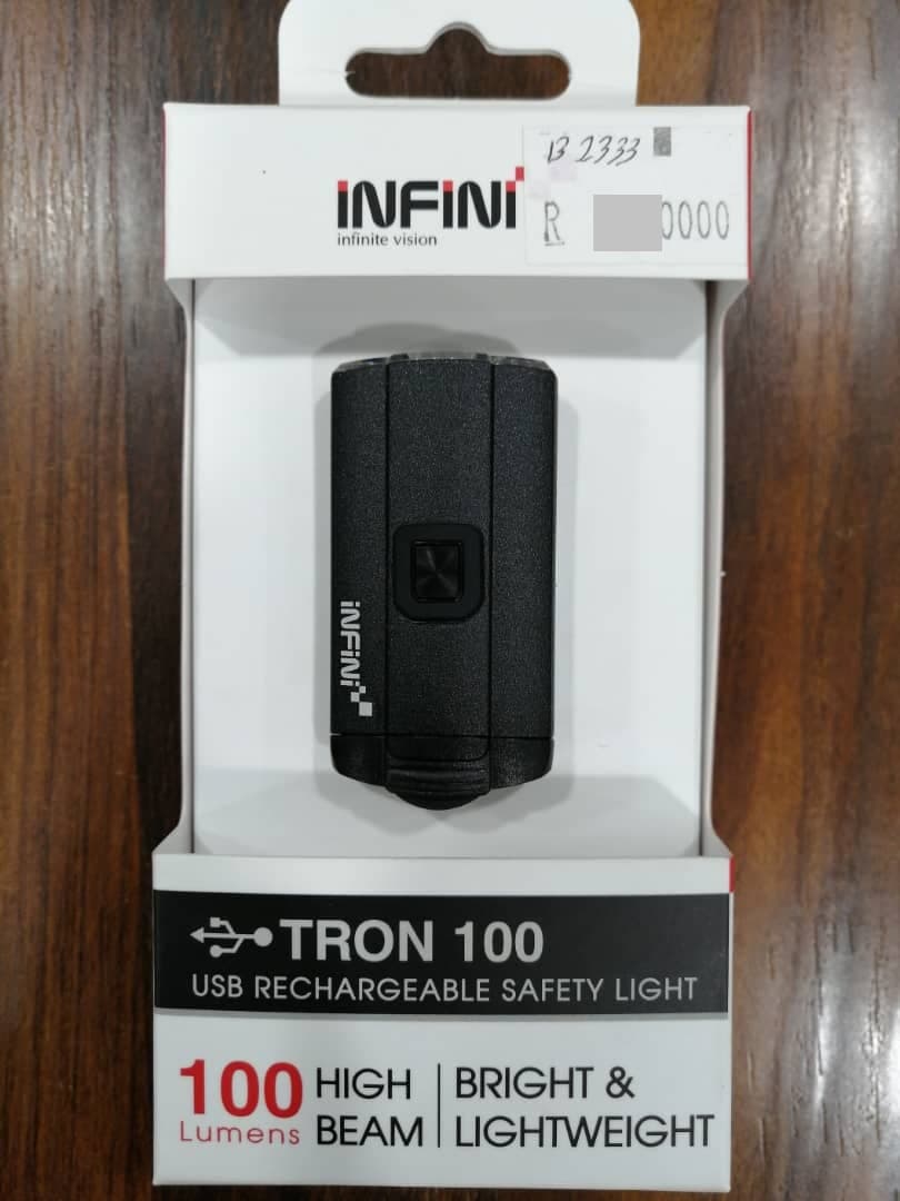 چراغ جلو دوچرخه INFINI مدل TRON 100 I-280P — تصویر ۴