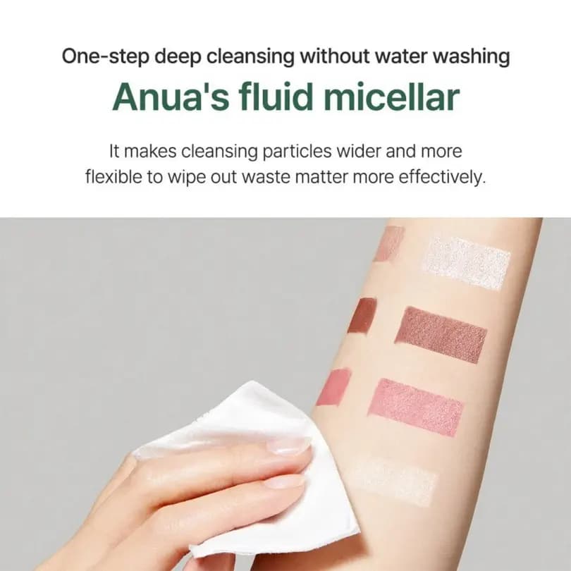 میسلار واتر هارتلیف و پانتنول آنوا پاک کننده عمقی پوست | Anua Heartleaf Low PH Deep Cleansing Water 500 gr — تصویر ۴