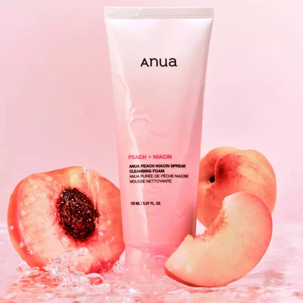 فوم پاک کننده هلو و نیاسین آنوا 150 میل | Anua Peach Niacin Spread Cleansing Foam — تصویر ۲