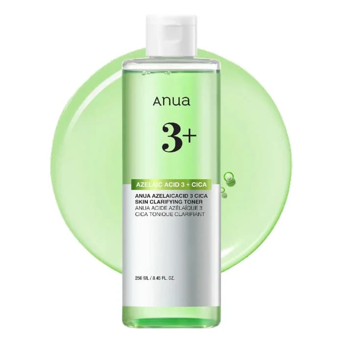 تونر آزلائیک اسید( ازلاییک اسید) 3 و سیکا آنوا شفاف کننده پوست | Anua Azelaic Acid 3 Cica Skin Clarifying Toner 250 ml — تصویر ۳