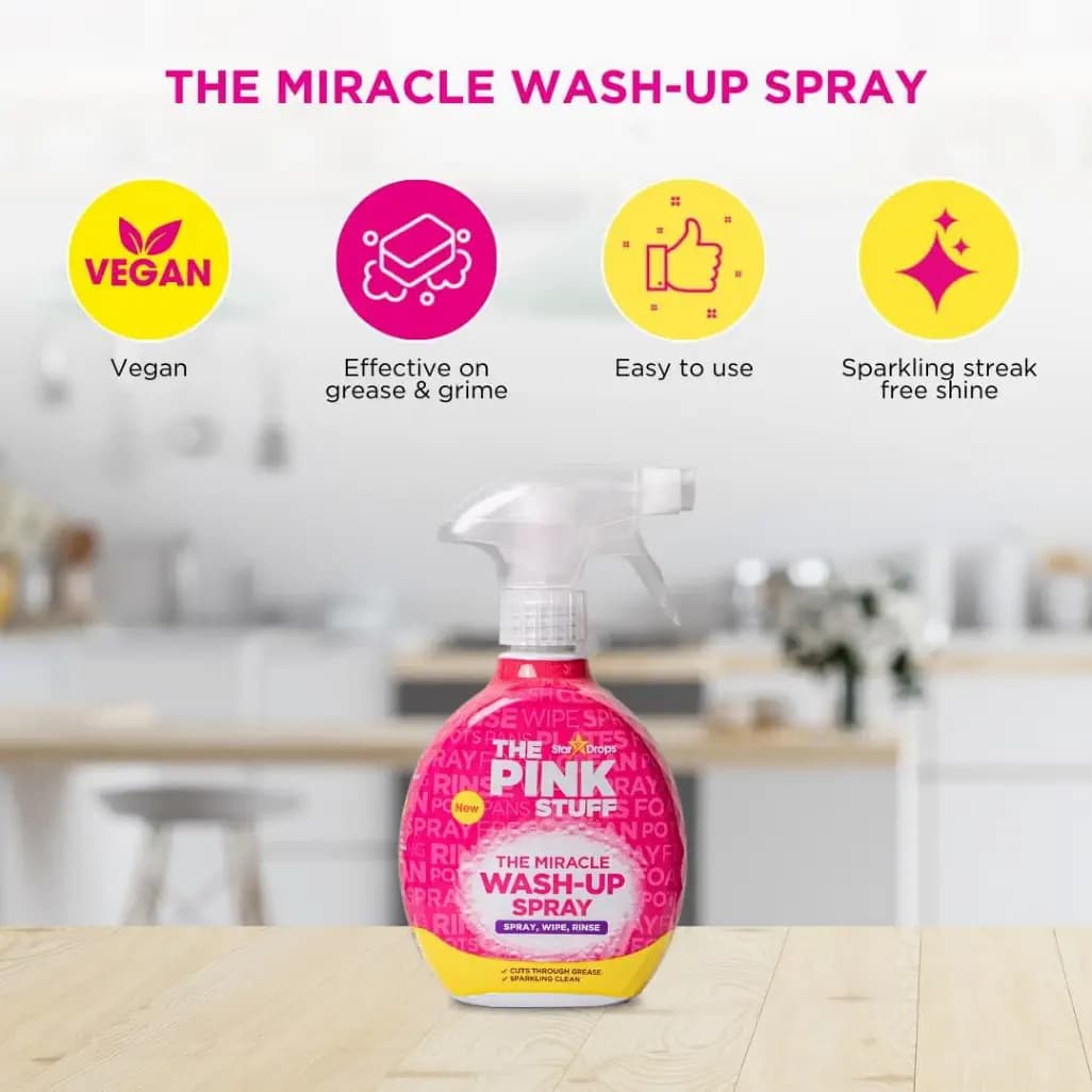 اسپری لکه بر سطوح The Pink Stuff مدل Miracle حجم 500 میل — تصویر ۳