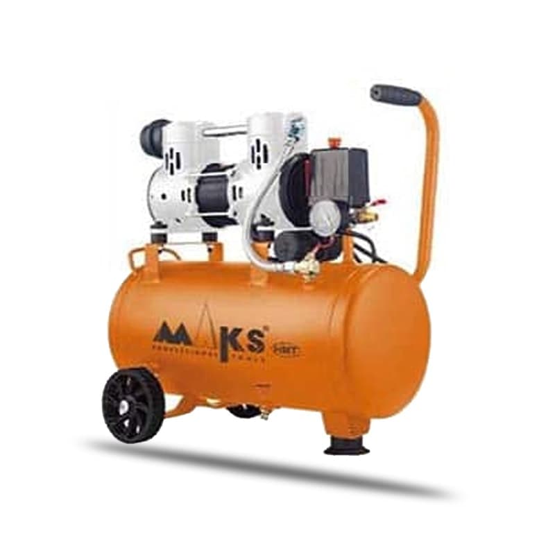 کمپرسور (پمپ باد) 30 لیتری سایلنت 2 سیلند مکس مدل KB30 — تصویر ۲