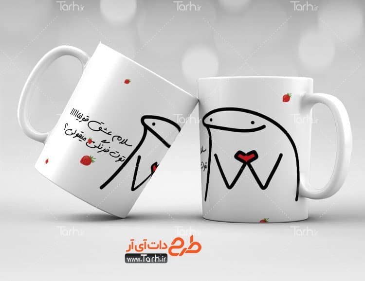 لیوان سرامیکی با طرح میقولی با شناسه 26137
