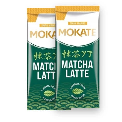 ماچا لاته موکاته طعم انبه پک 6 ساشه ای Mokate Matcha Latte Mango 14gx6 — تصویر ۳