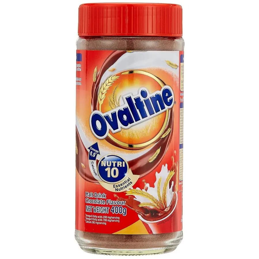 پودر اوالتین شکلاتی همراه با غلات Ovaltine Nutri 10 Chocolate Flavor Malt Drink 400g