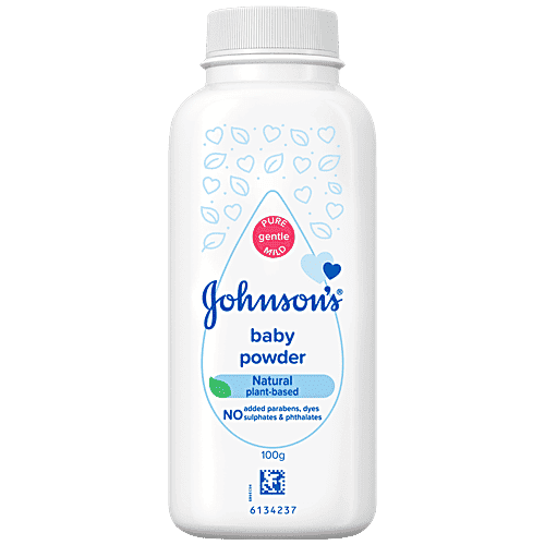 پودر بچه جانسون 100 گرم | Johnson’s Baby Powder Natural Plant-based 100g