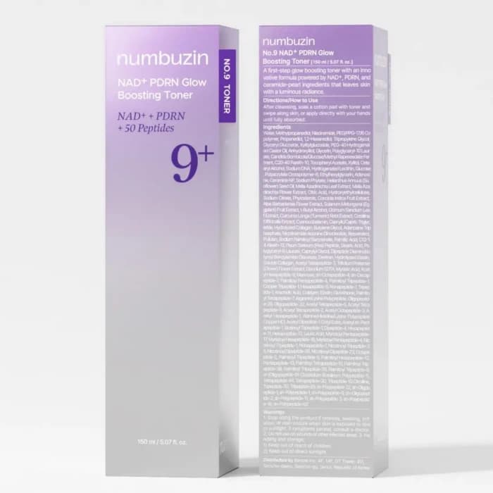 تونر تقویت کننده شماره ۹ نامبوزین 150 میل | Numbuzin NAD+ PDRN Glow Boosting Toner 150ml