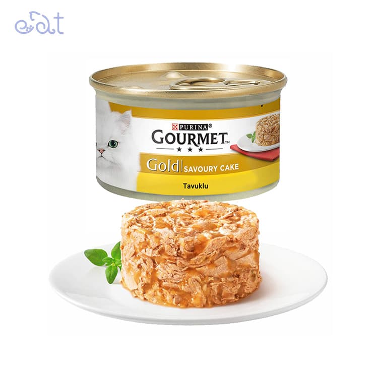 کنسرو کیکی گربه گورمت گلد با طعم گوشت مرغ مدل Gourmet Gold Chiken Cake وزن 85 گرم — تصویر ۲