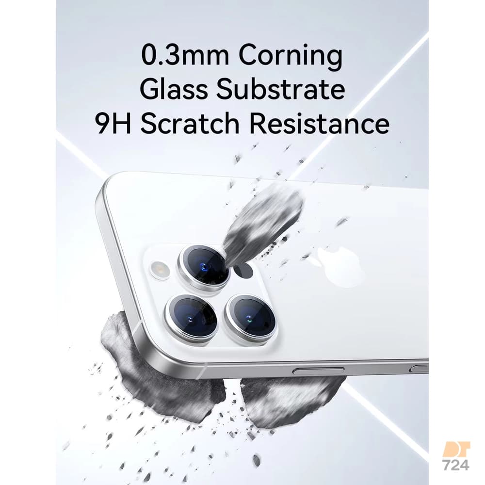 محافظ لنز دوربین کورنینگ آیفون ۱۷ جویروم با وضوح Ultra-Clear – مدل JR-17QS2 — تصویر ۳