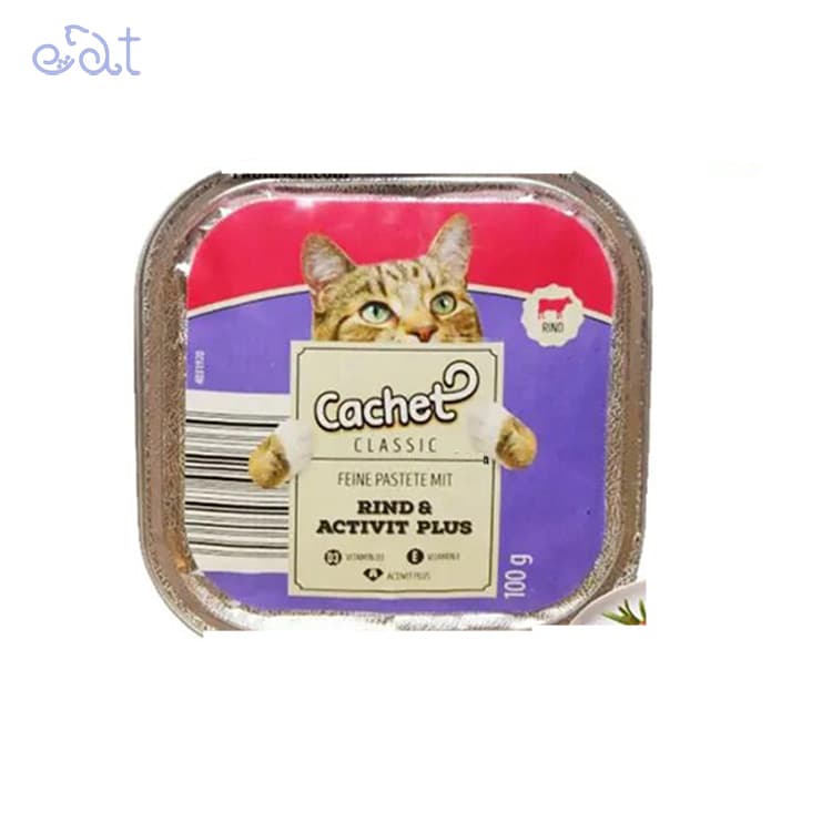 ووم گربه کچت طعم گوشت گاو مدل Cachet Voom Beef وزن 100 گرم