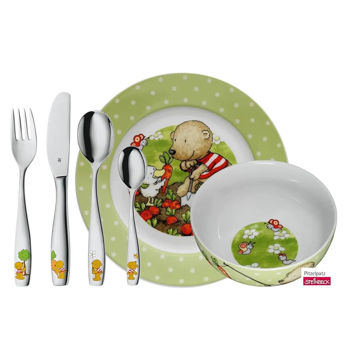 سرویس غذاخوری 6 پارچه کودک وی ام اف | WMF Kids cutlery set Pitzelpatz, 6-piece — تصویر ۳