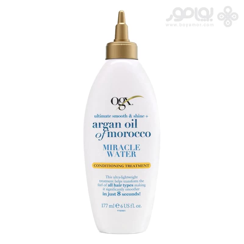 سرم موی نرم و درخشان کننده او جی ایکس MIRACLE WATER حاوی روغن آرگان