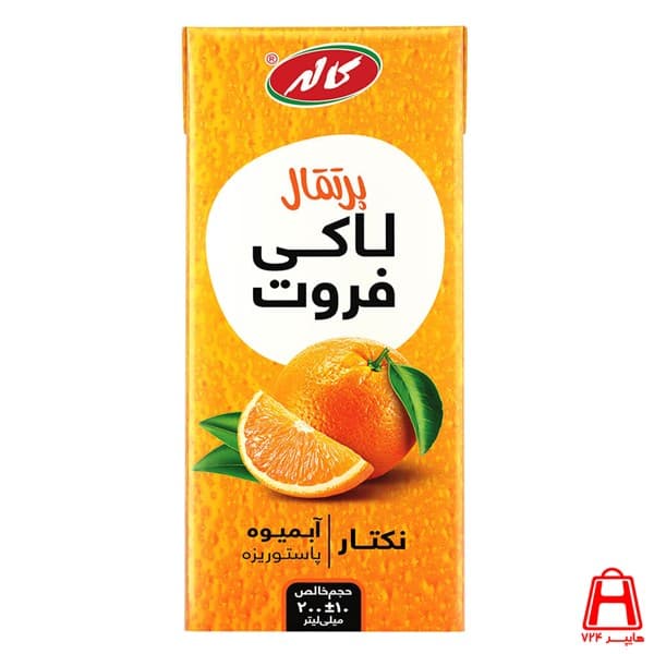 لاکي فروت پرتقال 200 سي سي ويژه ارگان کاله