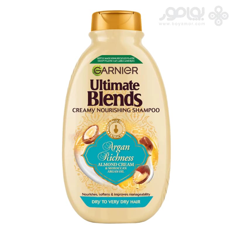 شامپو مغذی و نرم کننده گارنیر مدل ARGAN RICHNESS حجم 400 میل