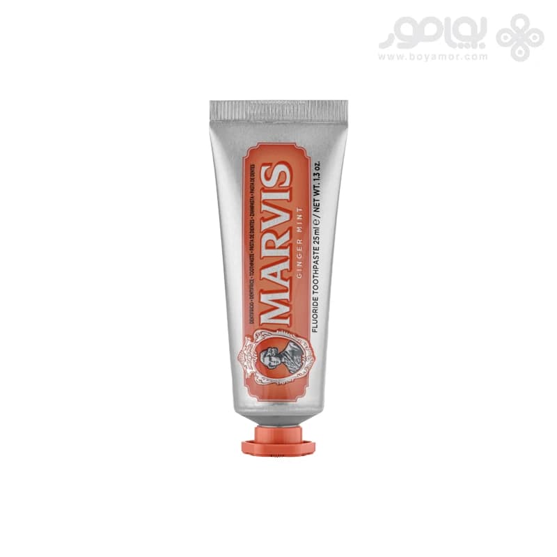 خمیر دندان زنجبیل و نعناع مارویس مدل GINGER MINT حجم 25 میل