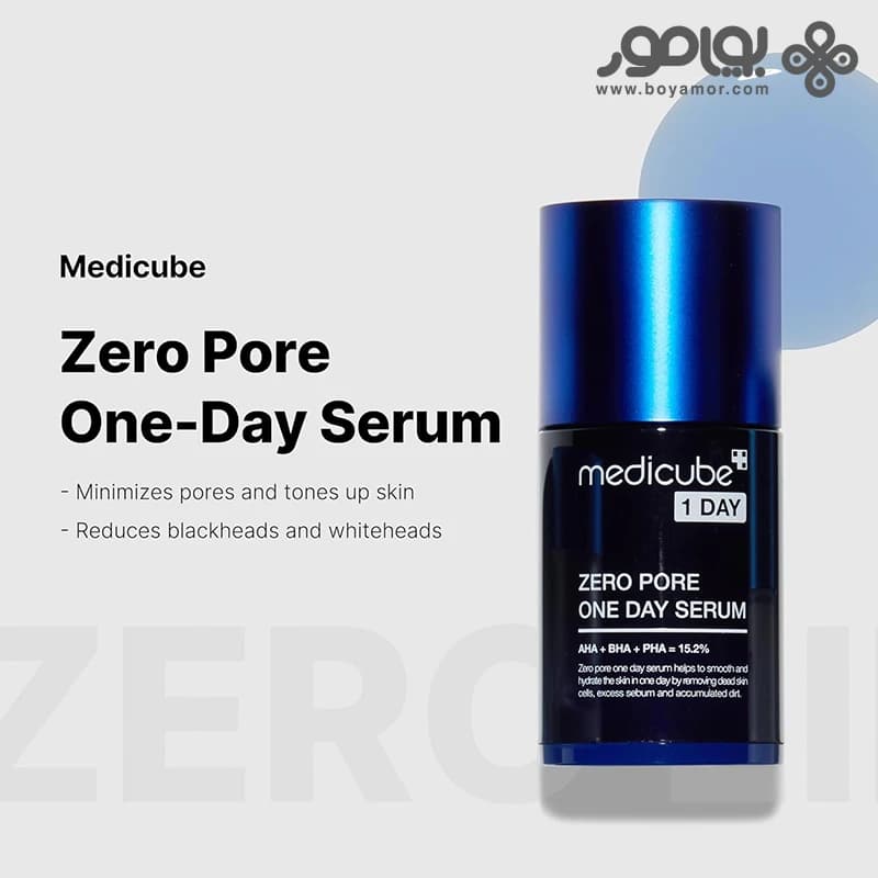 سرم جمع کننده منافذ و لایه بردار مدی کیوب ZERO PORE حجم 30 میل — تصویر ۴