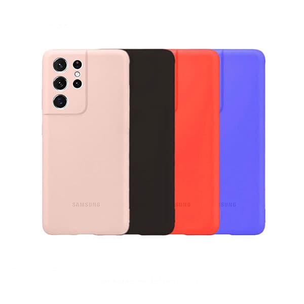 قاب سیلیکونی محافظ لنزدار سامسونگ مدل Samsung Silicone Cover For S23 Ultra