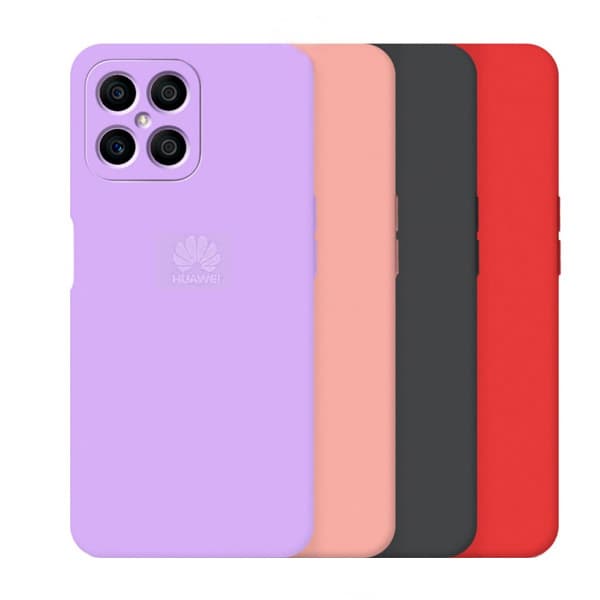 قاب سیلیکونی محافظ لنزدار هواوی مدل Silicone Cover For Huawei Honor X8
