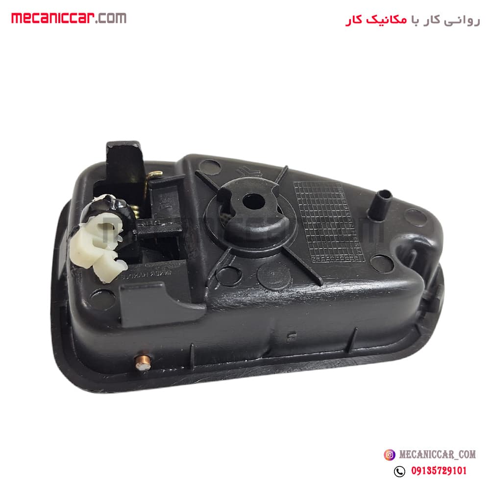 دستگیره درب بازکن داخلی راست فلزی مشکی پراید 131 و 111 — تصویر ۳