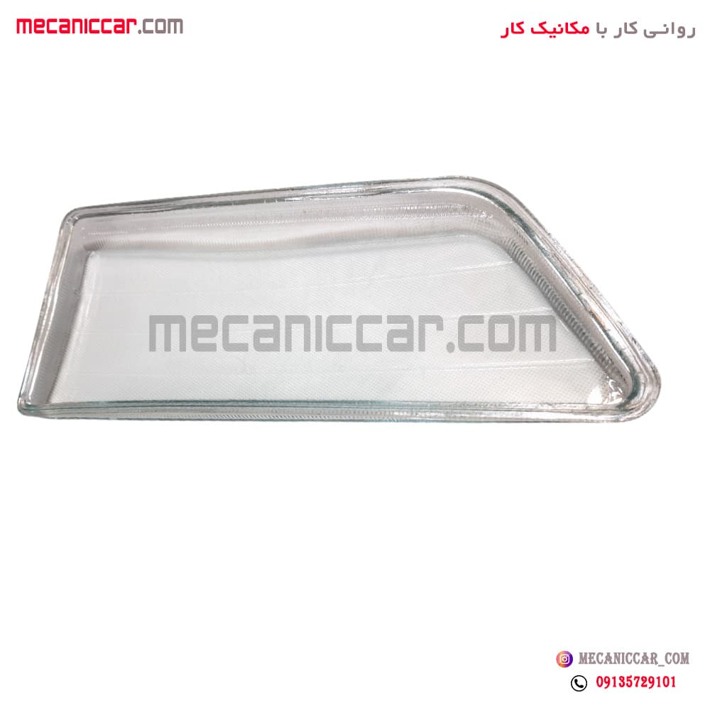 شیشه چراغ جلو چپ شفاف پژو 405 کاوج