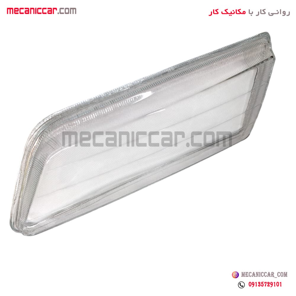شیشه چراغ جلو چپ شفاف پژو 405 کاوج — تصویر ۲