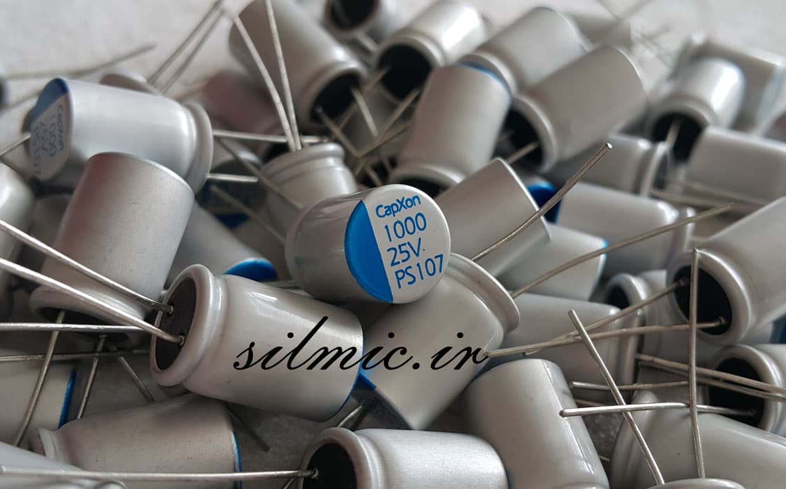 خازن جامد 1000 میکرو فاراد 25 ولت capxon تایوان امپدانس پایین و فرکانس بالا — تصویر ۲