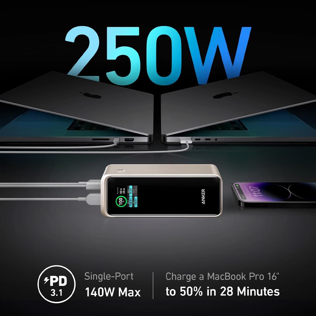 پاوربانک انکر مدل A13400 ظرفیت 27650 میلی آمپر ساعت — تصویر ۴