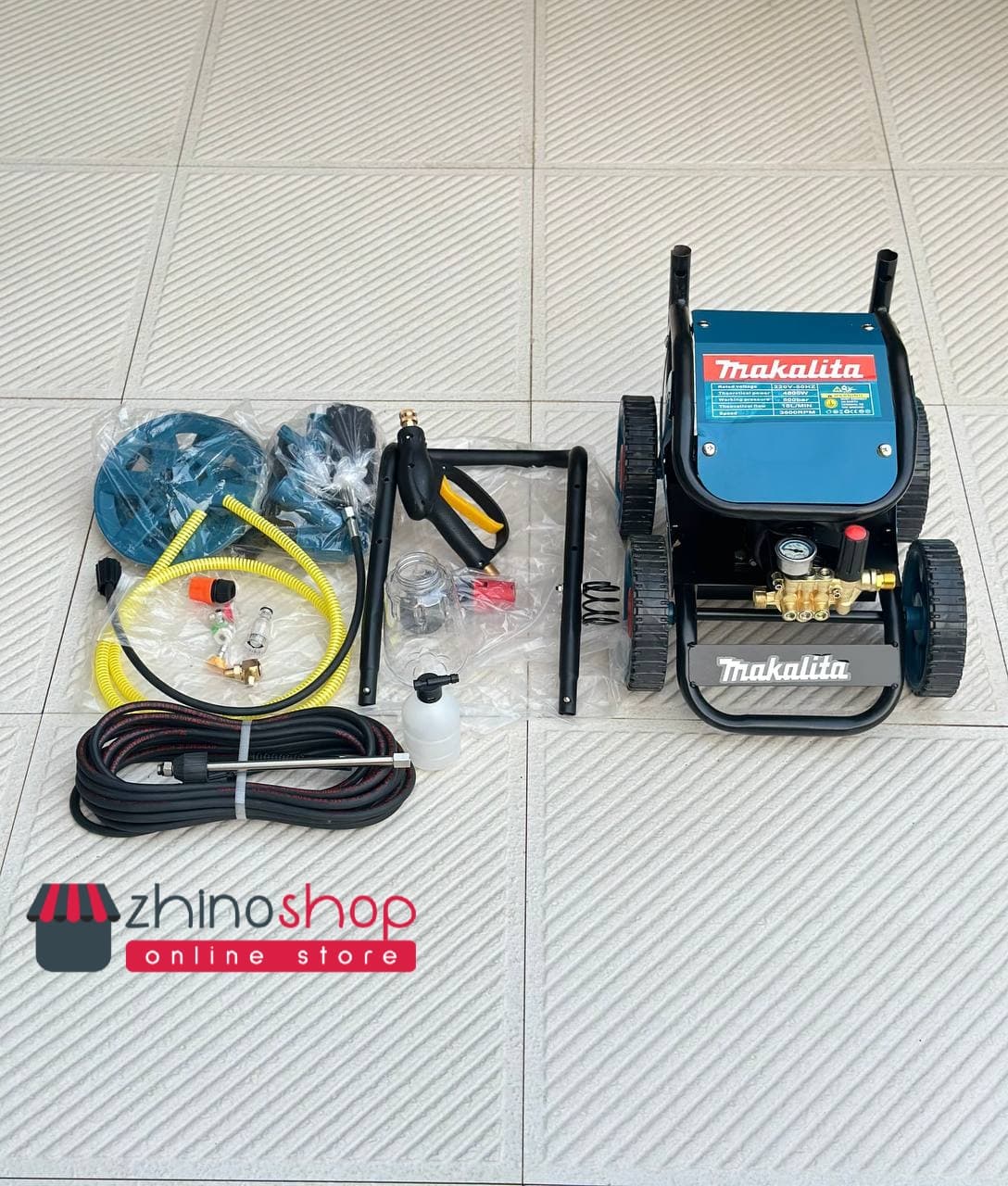 کارواش 4 چرخ جدید و حرفه ای ماکیتا 500 بار مدلMT-2800