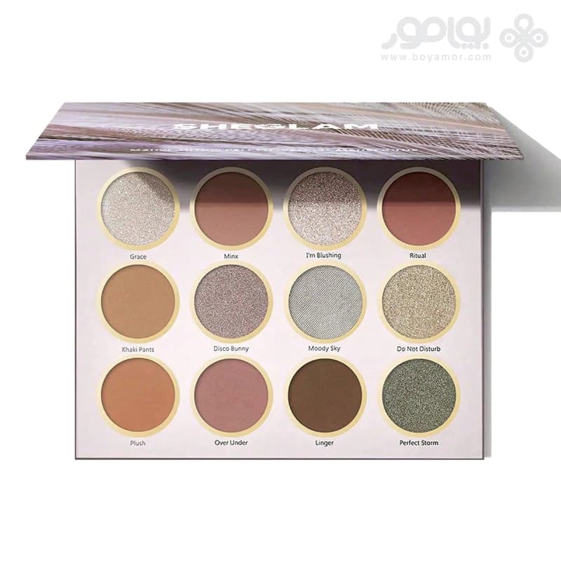 پالت سایه 12 رنگ شیگلم مدل MAUVE-OLOUS