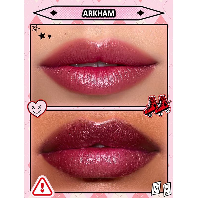 رژ لب شاین دار شیگلم مدل HARLY QUINN رنگ ARKHAM — تصویر ۲